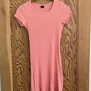 Art Class Pink Ribbed Top